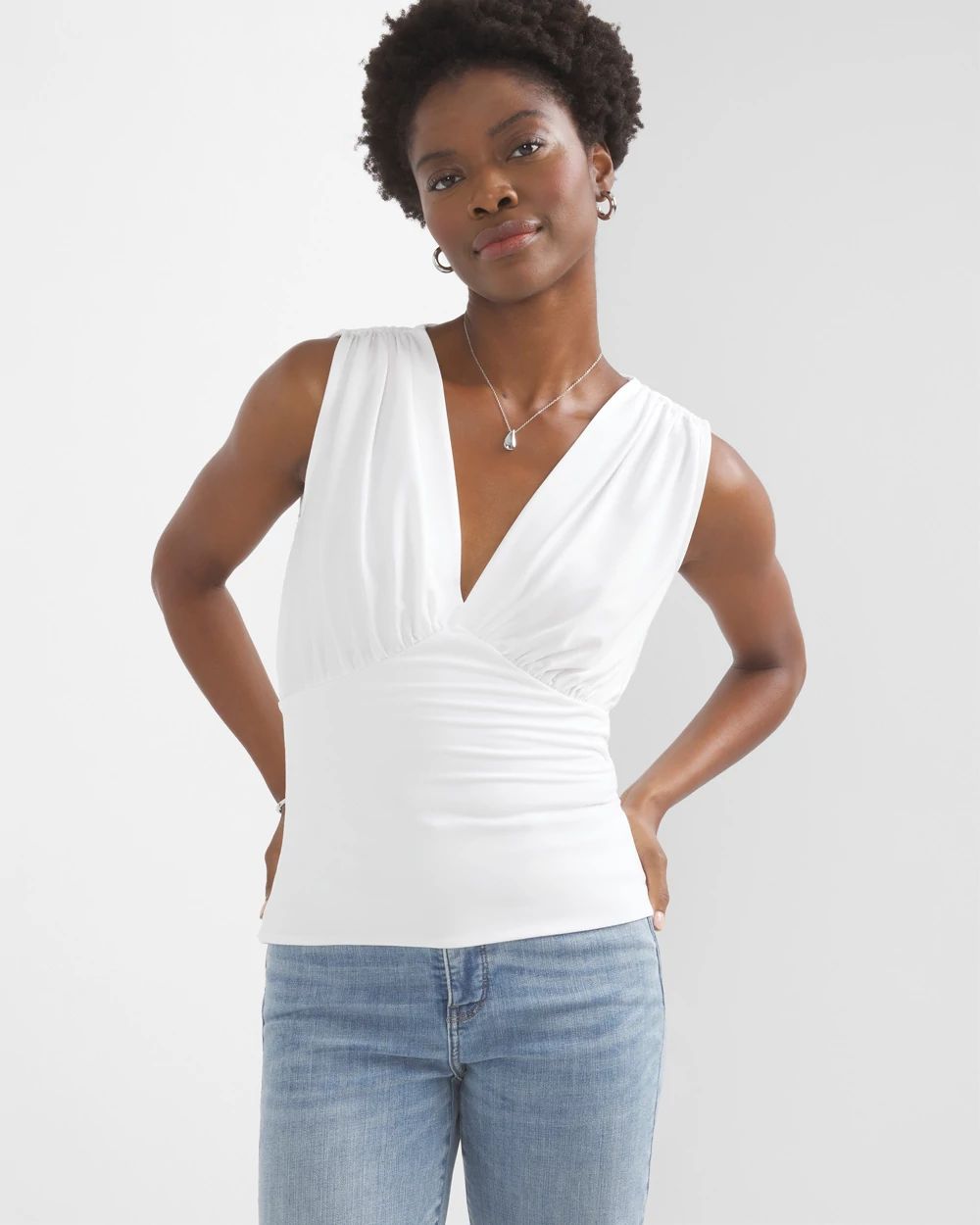 Shirred Empire Top | White House Black Market Shirred Empire Top | White House Black Market